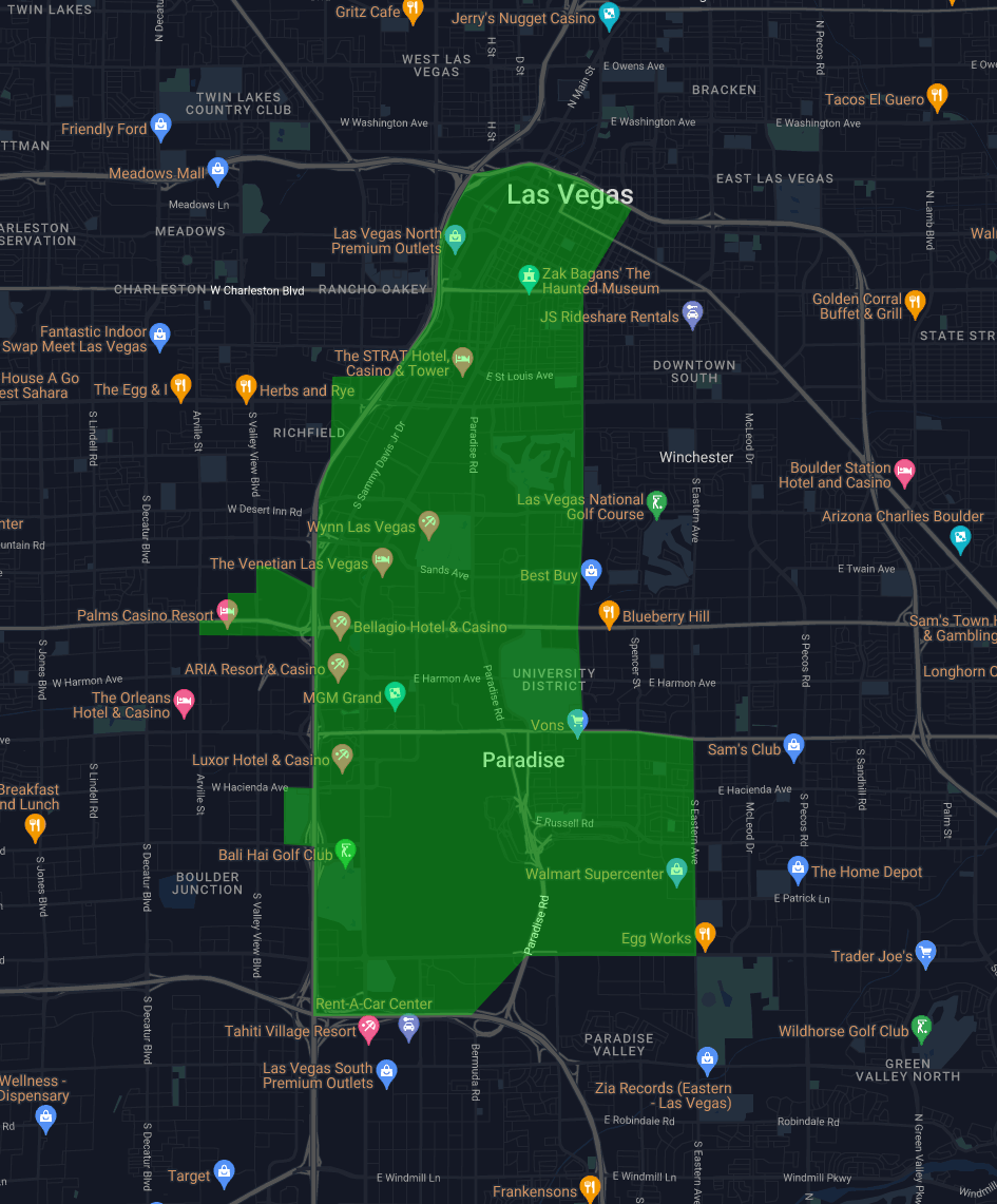 Las Vegas Strip Car Service Specials | Kaptyn